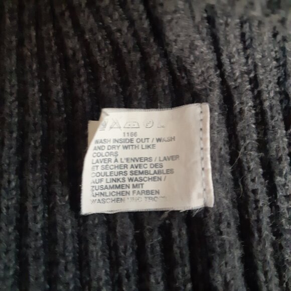 GAP SZ M Grey 100% Cotton Turtleneck Men's Vintage Sweater - Picture 7 of 15